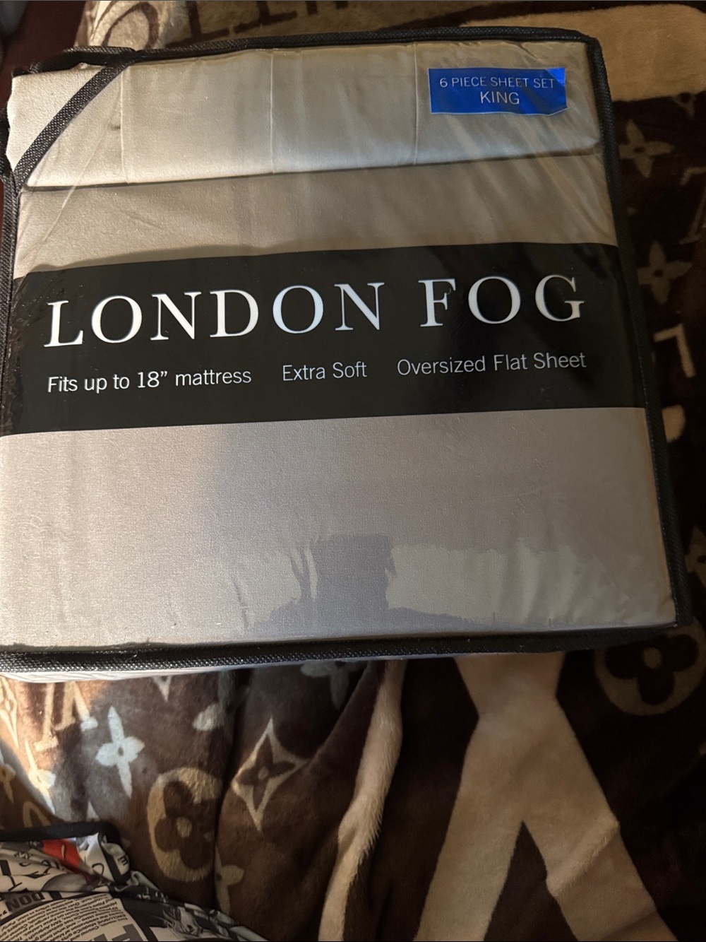 London Fog King Sheet Set - Silver